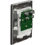 Schneider Electric UNICA X 兩位電視/收音機天線插座 (炫星銀) | NUX32TVFMM_SS